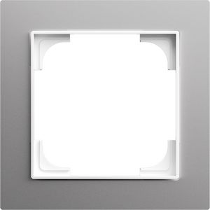 Afdekraam 1v art-aluminium zilver