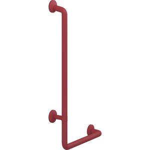 Handgreep met bocht 90 links 400x900mm PLUS rood
