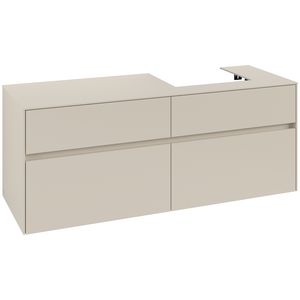 Wastafelonderkast Collaro 1400x548x500mm Cashmere Grey C07500VN