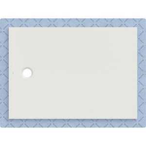 Douchevloer CleanFloor30 geïntegreerd met afdichtingsvlies wit: 140x100cm