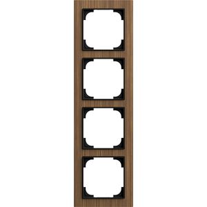 Afdekraam 4v art-hout walnoot (1724-4086)