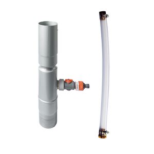 Zinken blue-grey Hemelwateropvang 100mm met Gardena slang-aansluiting