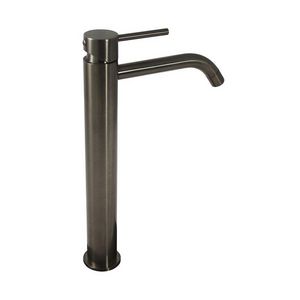 Wastafelmengkraan LIGHT 1-h highriser sprong 162mm geborsteld zwart nikkel