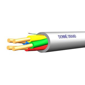 Doos a 100m. Wandkabel Eca-D-wit 2x0,8mm