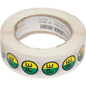 PE Sticker 1 rol van 1000st