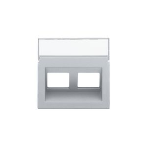 Centraalplaat data 2x RJ schuine uitgang sterling