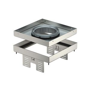 Vierkante cassette tubus 200x200mm rvs A2 1.4301 7409372