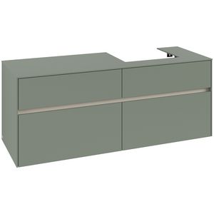 Wastafelonderkast Collaro 1400x548x500mm Soft Green C07500AF