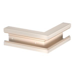 Buitenhoek 70x130mm polyvinylchlorid creme wit 9001