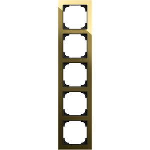 Afdekraam 5v art-glas zwart/goud (1725-4013)