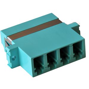 LC ADAPTOR QUAD mm OM3 Aqua "SC-duplex FOOTPRINT"