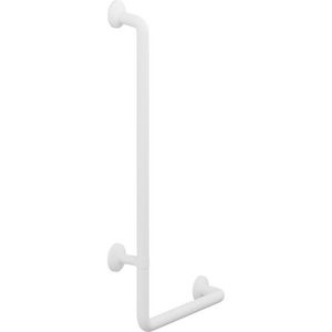 Handgreep met bocht 90 links 400x900mm PLUS wit