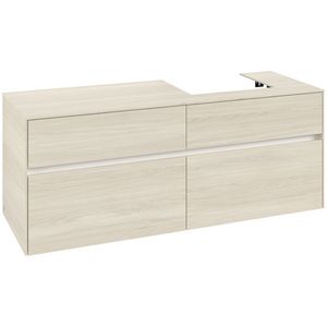 Wastafelonderkast Collaro 1400x548x500mm White Oak C07500AA