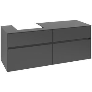 Wastafelonderkast Collaro 1400x548x500mm Graphite C074B0VR
