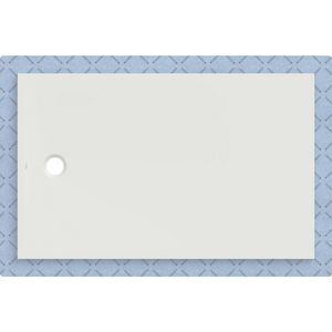 Douchevloer CleanFloor30 geïntegreerd met afdichtingsvlies wit: 160x100cm