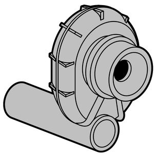 Afzuigsifon horizontaal