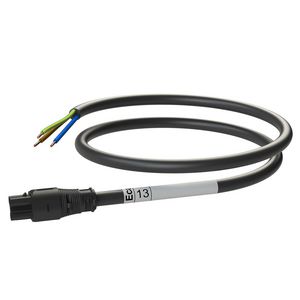 Patchkabel Female-open 13m 3G2,5 zwart Eca VVE=5