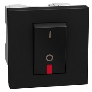 Light Now tweepolige schakelaar - 32A - 2 modules - zwart