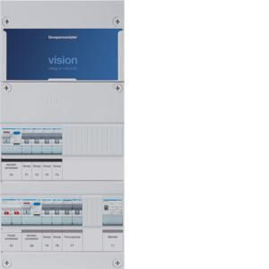 Groepenkast 6-groepenverdeler HS 2xALS 30mA +F+T 1-fase