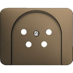 Centraalplaat tel.contactdoos a-brons (2767-21-500)