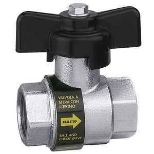 kogelafsluiter met ingebouwde keerklep 3/4"bn. saitair