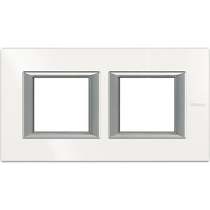 Afdekraam recht horizontaal 2x2 modulen Axolute White