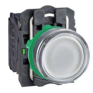 Drukknop Verlicht Verzonken Terugv. 22mm 220-240V