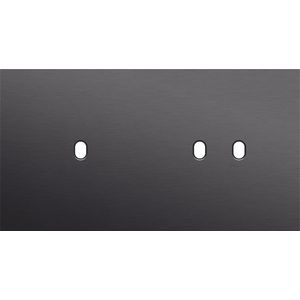 Tweevoudige afdekpl. horizontaal 71mm centerafstand een enke