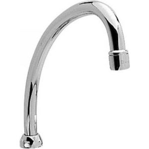 Bovenuitloop M24x1 x 120mm chroom m.perlator