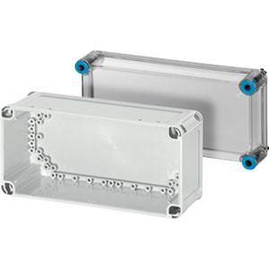 L. beh. IP66 Inbouwmaat 275x125x150 mm Transparant deksel