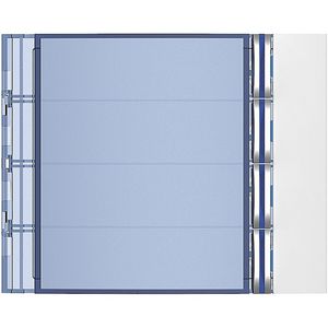 Frontplaat 4-voudig Allwhite Sfera