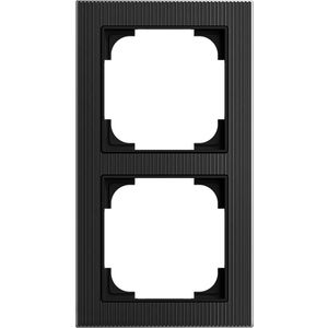 Afdekraam 2v art-glas zwart