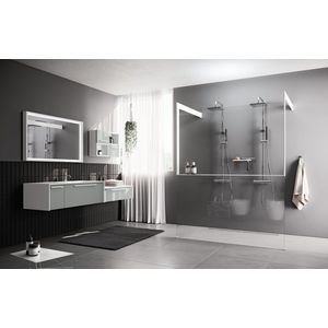 KIT KUADRA fc 116 + fles-en sponshouder helder glas br. inox