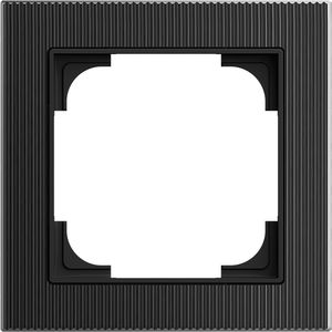 Afdekraam 1v art-glas zwart