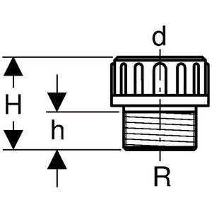 Polyethyleen (PE) aansluitstuk messing koppeling/BU d50/1.1/2"