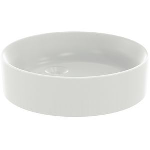 opbouwwastafel rond 45cm z.krngt. z.overl silk white T3696V1