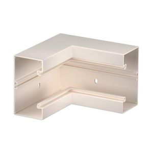 Binnenhoek 70x130mm polyvinylchlorid creme wit 9001