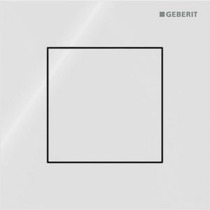 Urinoirsturing pneumatisch type 40 bedieningsplaat SQUARE: wit