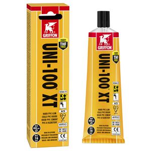 Tube hard pvc-lijm UNI-100 XT 125ml in Vouwdoos VVE=30