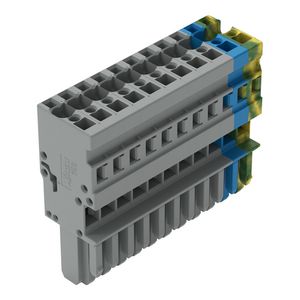 1-draads female steker CAGE CLAMP 4mm² groen-geel/bl VVE=20