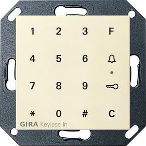 Gira Keyless In codeklavier System 55 creme wit