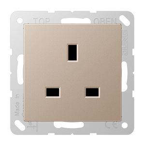 Wandcontactdoos British Standard 13A A500 champagne