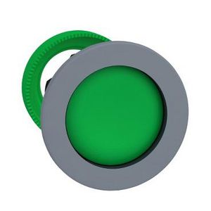 flush mounted green pushbutton head recessed cp grey