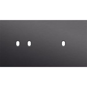 Tweevoudige afdekpl. horizontaal 71mm centerafstand een twee