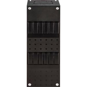Lege kast incl 2x DIN-rail 110x330mm 12 modulen