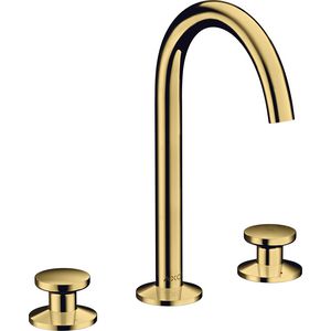 Wastafelmengkraan AXOR One 3-gats 170 Select+PO afvoer Polished Gold-Optic