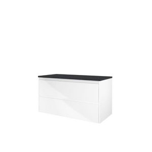 Proline Top afdekplt hardst en OK Sym GL wit/BLuSt 100x46