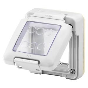 COMBI IN-WATERDICHTE DOP 2 MODULE-SYSTEM-IP55-GRIJS VVE=3