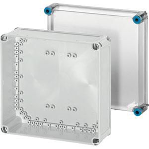 L. beh. IP66 Inbouwmaat 275x275x150 mm Transparant deksel