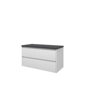Proline Top afdekplt hardst en OK Sym Mat wit/BLuSt 100x46